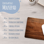 Bedrucktes Mousepad im Holz Design