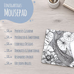 Bedrucktes Mousepad im Koi Design