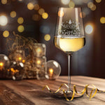 Stölzle Lausitz Weinglas mit Gravur - Merry Christmas Horns