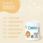 Spardose aus Keramik - Safari