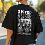 Personalisiertes Oversized T-Shirt - Sister
