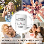Bedruckte Tasse mit Spruch - Finger Weg!