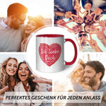 Bedruckte Tasse mit Spruch - Ich liebe dich