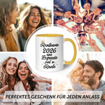 Bedruckte Tasse mit Spruch Rentner/Rentnerin