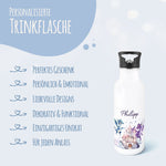 Bedruckte Trinkflasche aus Edelstahl - Drache