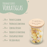 Graviertes Vorratsglas mit Holzdeckel - Der schönste Weg