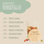 Graviertes Vorratsglas mit Holzdeckel - UnentBÄRlich