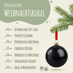 Gravierte Weihnachtskugel - Wedding Love