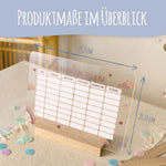 Personalisierter Stundenplan - Regenbogen mit Namen