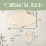 Personalisierter Adventskalender aus Holz mit Druckmotiv & Namen - Geschenketiere