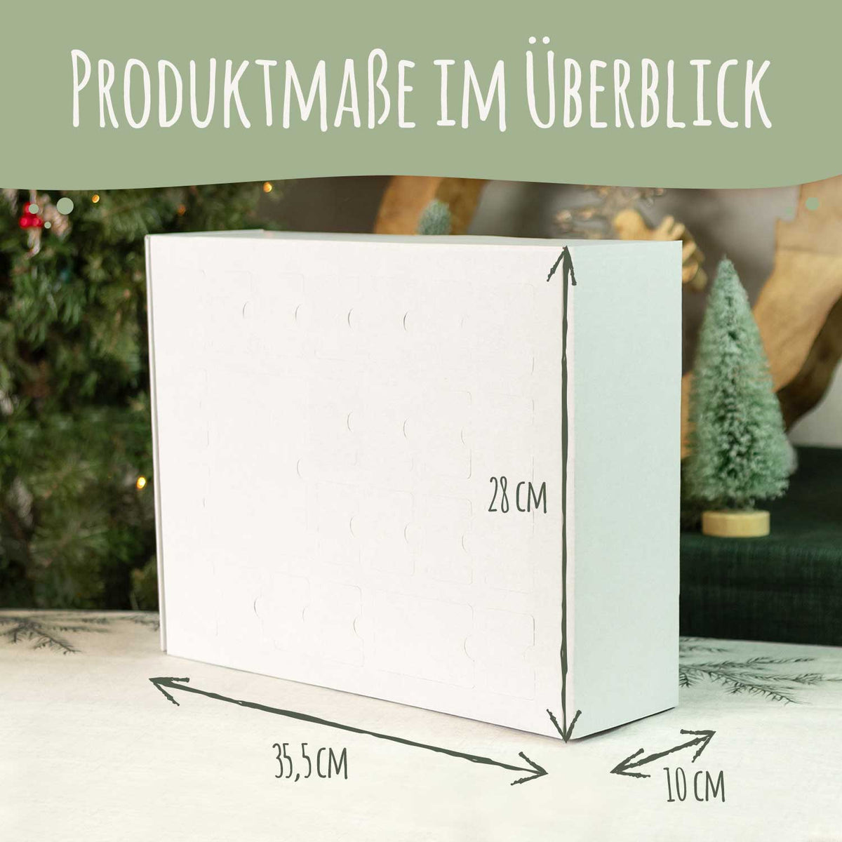 Personalisierter DIY Adventskalender Fotomotiv Kreis mit Foto & Namen zum selbst Befüllen
