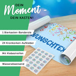 DIY Bierkasten Banderole mit 24 Deckelaufklebern - Karneval