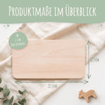 Frühstücksbrettchen für Kinder im " Affen" Design mit Wunschname