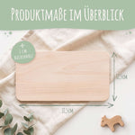 Frühstücksbrettchen mit Druck & Name im "Tiergruppe" Design Namma Markt