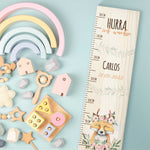 Messlatte mit Namen für Kinder im Fuchs Design