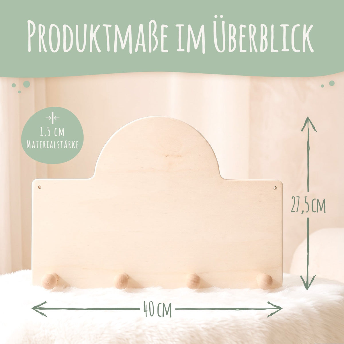 Personalisierte Garderobe fürs Kinderzimmer - Camping