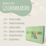 Personalisierte Geschenkbox - Schulkind Kreide - Einschulung