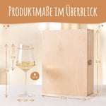 Stölzle Lausitz Weingläser mit Gravur als Set - "Flower Wedding"