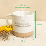 Gravierte Steingut Tasse - Papa du bist der Beste