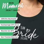 Personalisiertes T-Shirt für Damen - TEAM Bride