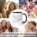 Bedruckte Tasse - Hände halten Papa Opa - Geschenk zum Vatertag