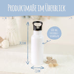 Bedruckte Trinkflasche aus Edelstahl - Waldfreunde V2