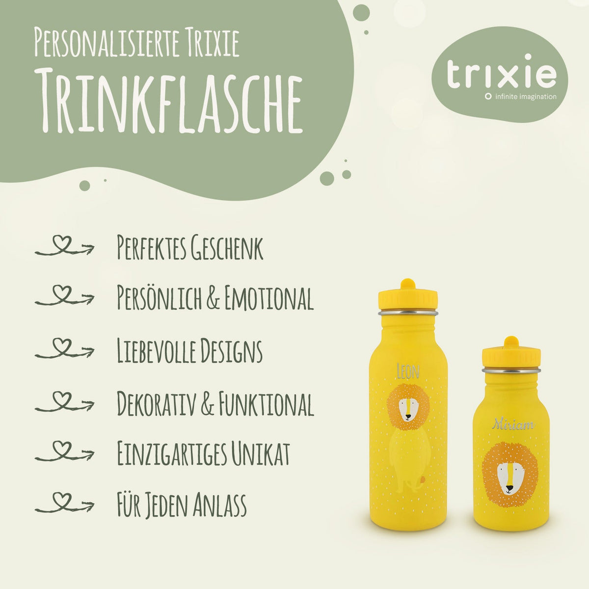 trixie - Personalisierte Trinkflasche für Kinder