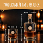 Leonardo Whiskygläser mit Gravur - "Premium Quality" im Set mit 0,5l Karaffe