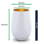 Deko Windlicht aus Glas mit Gravur - Kleines Glückslicht - Personalisiert mit Name