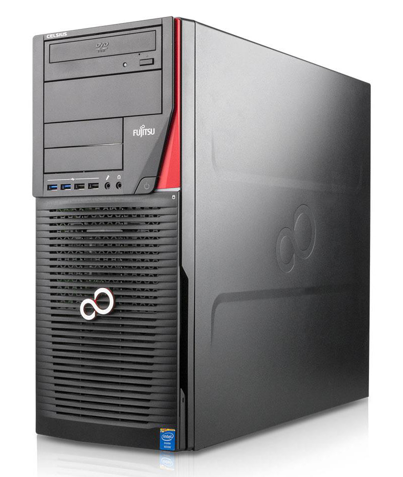 Fujitsu Celsius M730 Xeon Quad Core E5 v2 512GB SSD (NEU) + 500GB HDD 32GB Windows 10 Nvidia Quadro