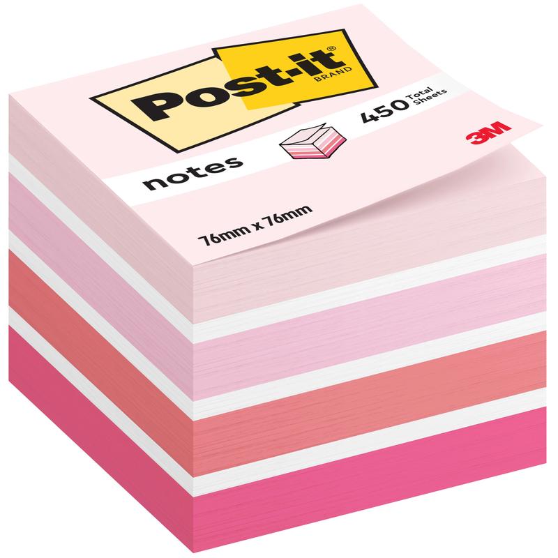 Post-it® Notes Würfel, 76 mm x 76 mm, 450 Blatt/Block, 100% PEFC