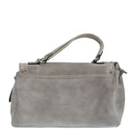Handtasche Beige mit Nieten Grau