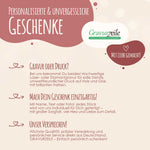 Personalisierter Kalender auf Acrylglas - Geschenk mit Namen & Datum
