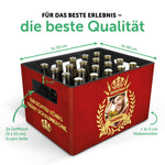 DIY Bierkasten Banderole mit 24 Deckelaufklebern - Bierkönig