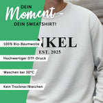 Personalisiertes Sweatshirt - Schriftzug