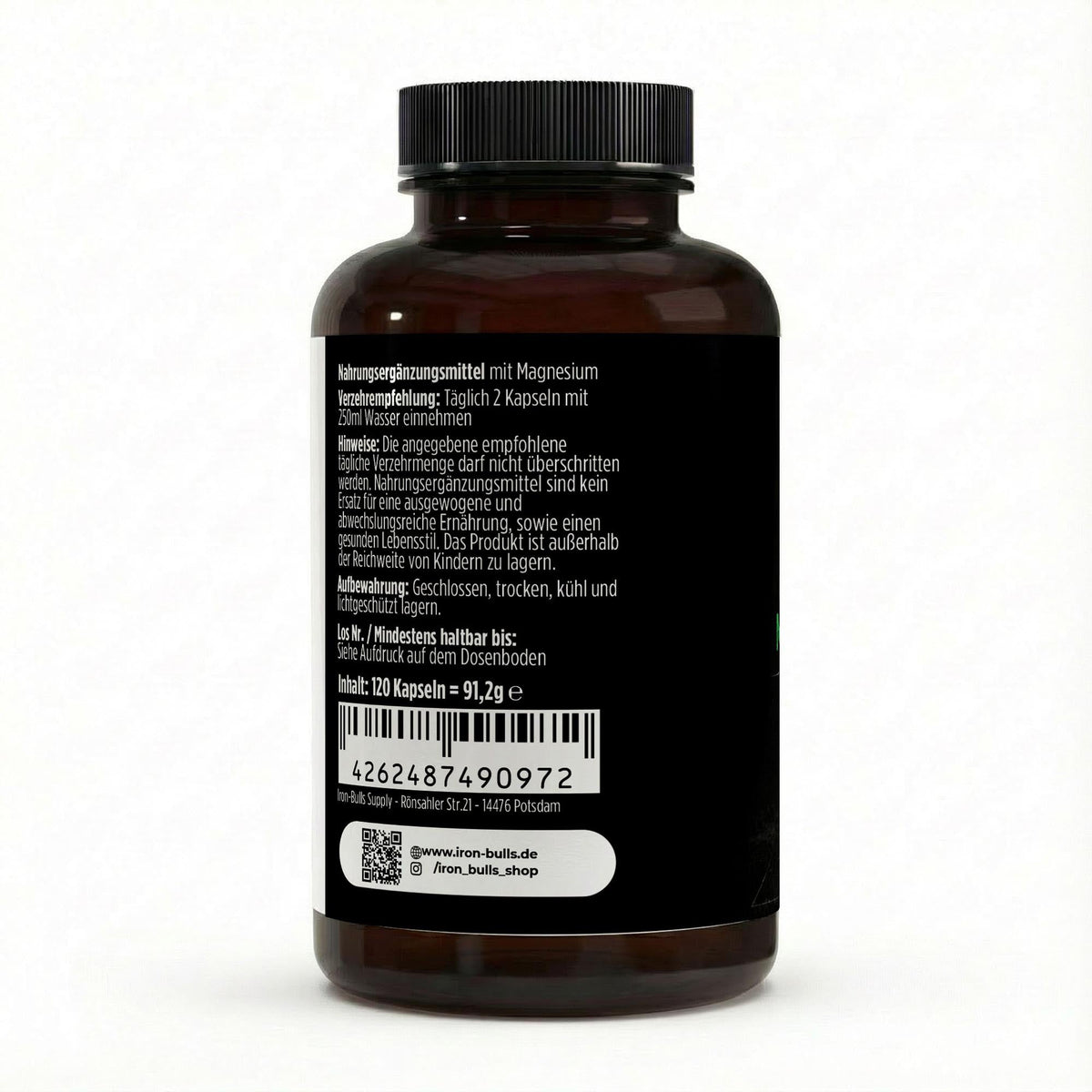 Magnesium 6x Komplex + B6 - 120 vegane Kapseln
