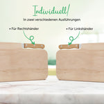 Frühstücksbrettchen mit Gravur - Inklusive Messer - Bester Papa mit Name