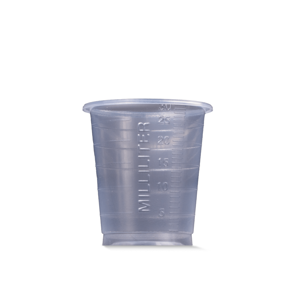 MED COMFORT BASIC Einmal Medizinbecher, 30 ml, graduiert