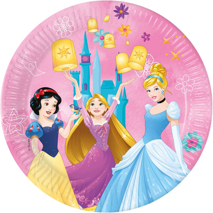 Disney Princess - Pappteller | 8 Stück, Ø 23 cm, FSC