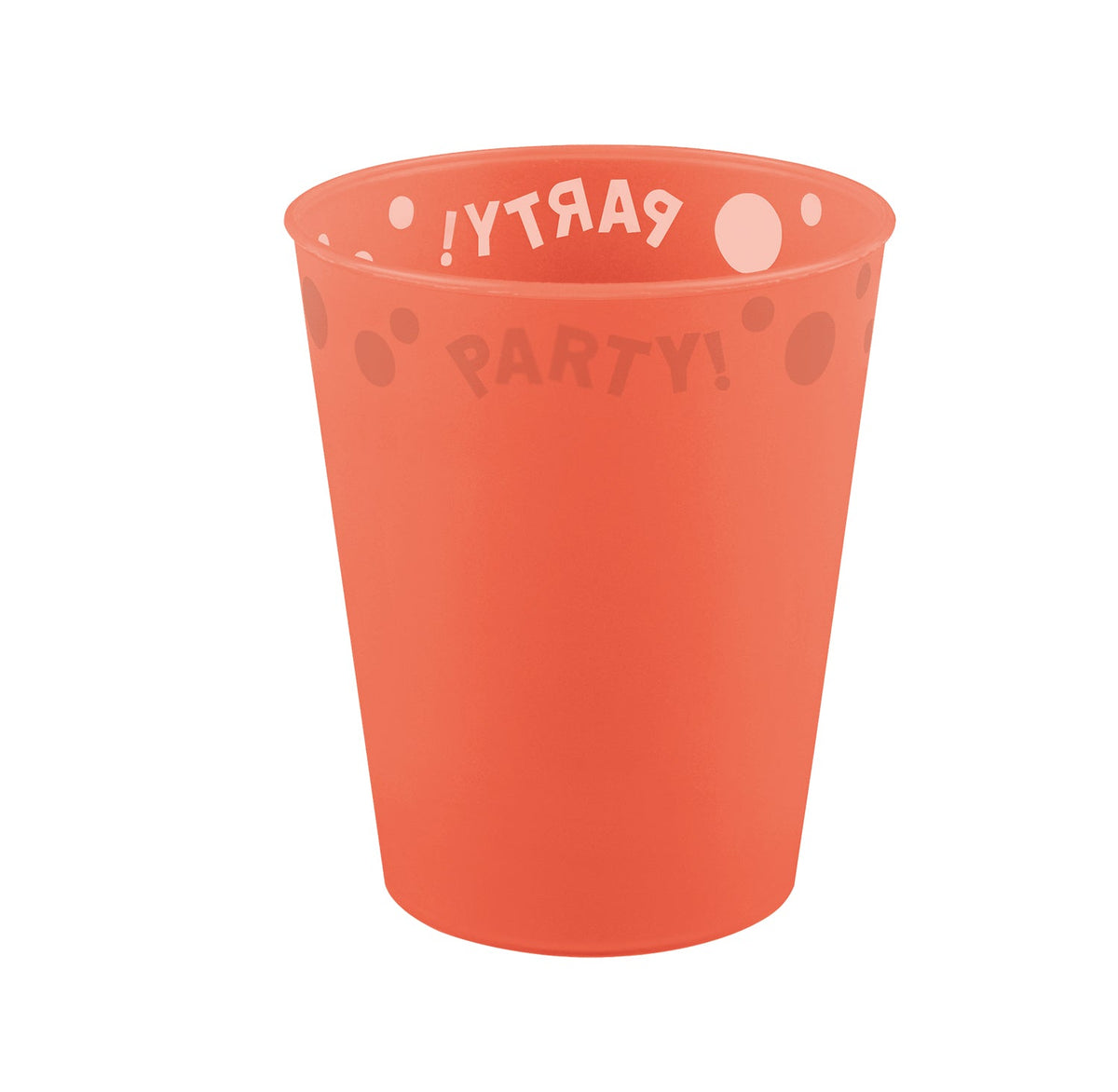 Mehrwegbecher fluoreszierend | 1 Stück, 250 ml, Orange