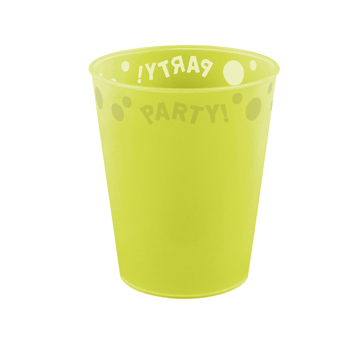 Mehrwegbecher fluoreszierend | 1 Stück, 250 ml, Gelb