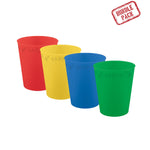 Mehrwegbecher | 4 Stück, 250 ml, Bunt Sortiert