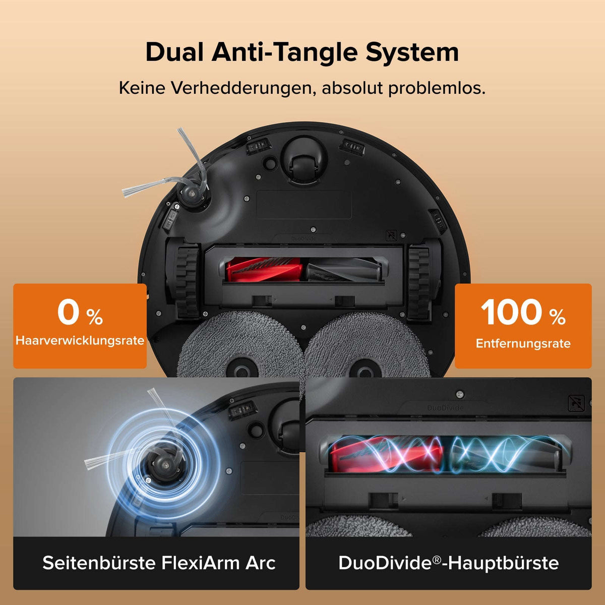 Roborock Qrevo Edge 2 - 25.000 Pa HyperForce-Saugkraft und Dual Anti-Tangle System Namma Markt