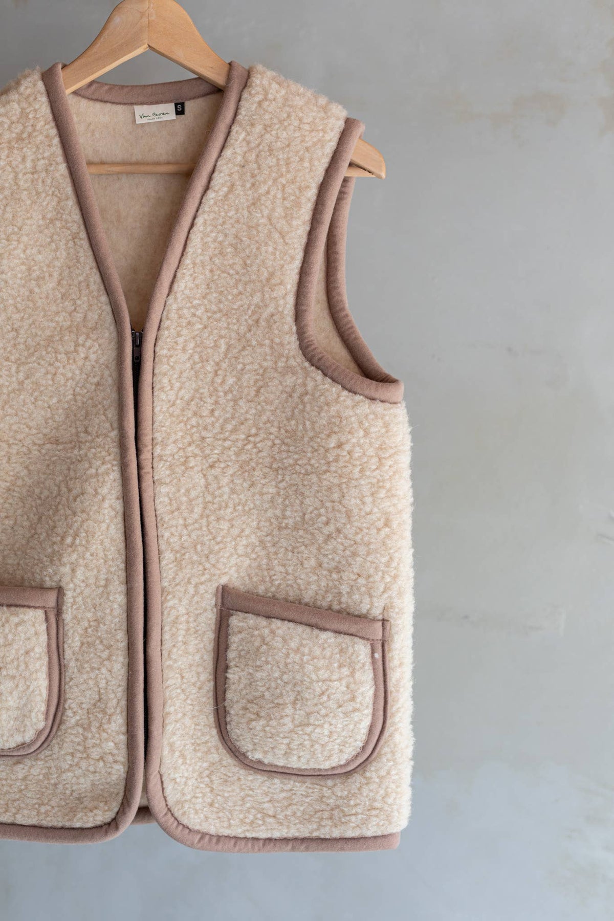 Schafswollweste - Bodywarmer - Taru Camel -