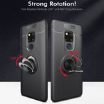 NALIA Ringhülle für Huawei Mate 20X – Ring-Ständer 360° & für Magnet-Halter – GRIP360 (Mattiertes Silikon Case) – Marke aus Berlin