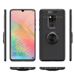 NALIA Ringhülle für Huawei Mate 20X – Ring-Ständer 360° & für Magnet-Halter – GRIP360 (Mattiertes Silikon Case) – Marke aus Berlin