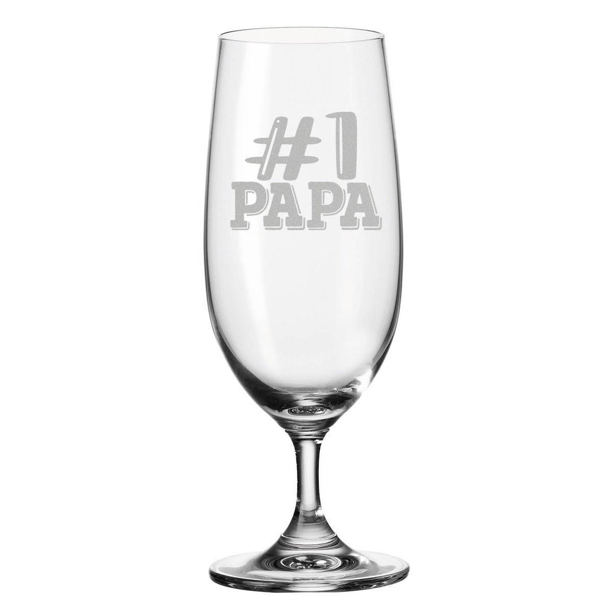 Stölzle Lausitz Bierglas mit Gravur "#1 Papa"