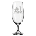 Stölzle Lausitz Bierglas mit Gravur "#1 Papa"
