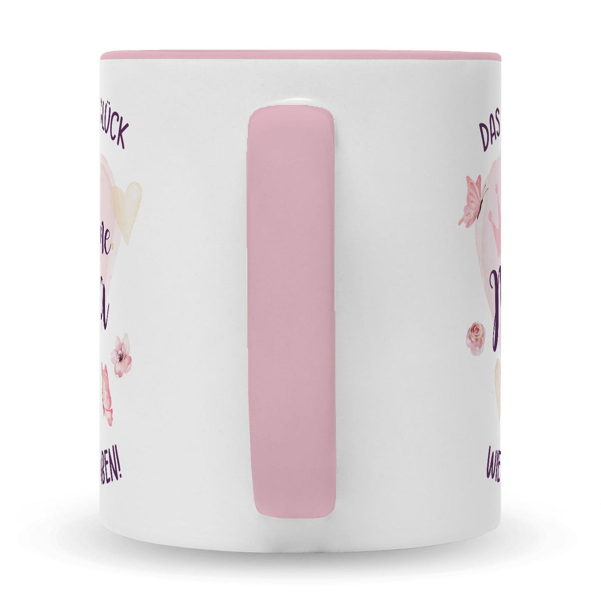 Bedruckte Tasse mit Spruch Das höchste Glück