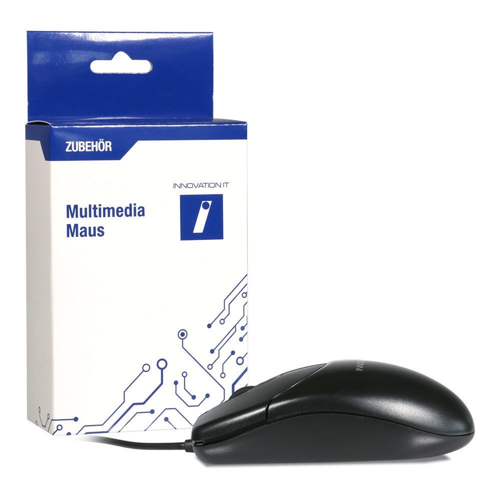 Innovation IT Maus MOU-964 USB Beidhändig schwarz